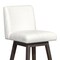 Armen Living Basila Swivel Bar Stool in Gray Oak Wood Finish with Pearl Fabric 840254332225 - alternate 10